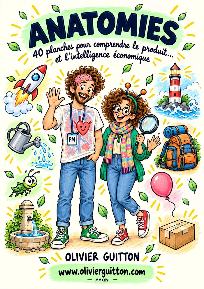 Couverture du livre Anatomies : un PM au t-shirt d'écorché et une enquêtrice à la loupe